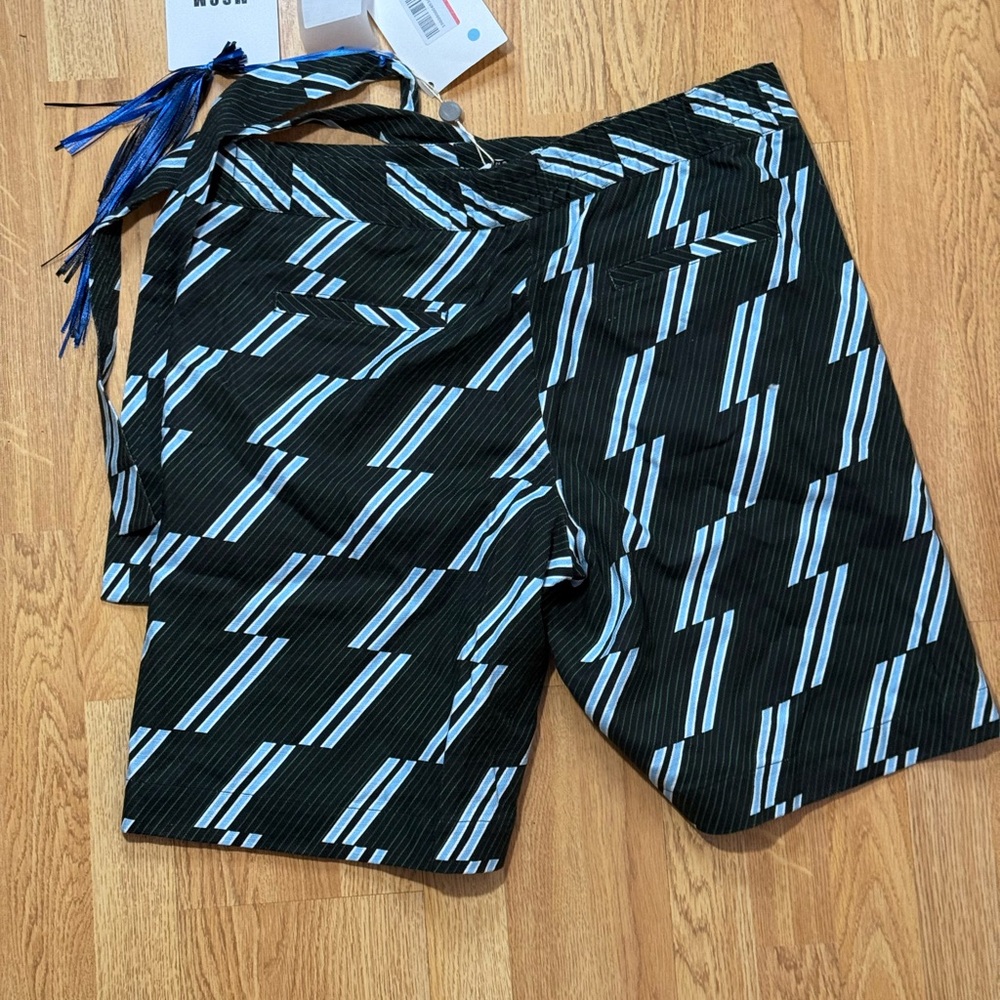 MSGM Black and Blue Zigzag Skirt - Picture 7 of 13